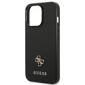 Guess GUHCP13LPS4MK iPhone 13 Pro / 13 6,1" czarny/black hardcase Saffiano 4G Small Metal Logo