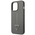 Guess GUHCP13LPSATLG iPhone 13 Pro / 13 6,1" srebrny/silver hardcase SaffianoTriangle Logo