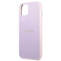 Guess GUHCP13SPSASBPU iPhone 13 mini 5,4" fioletowy/purple Saffiano Hot Stamp & Metal Logo