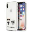 Karl Lagerfeld KLHCPXCKTR iPhone X/Xs hardcase Transparent Karl & Choupette