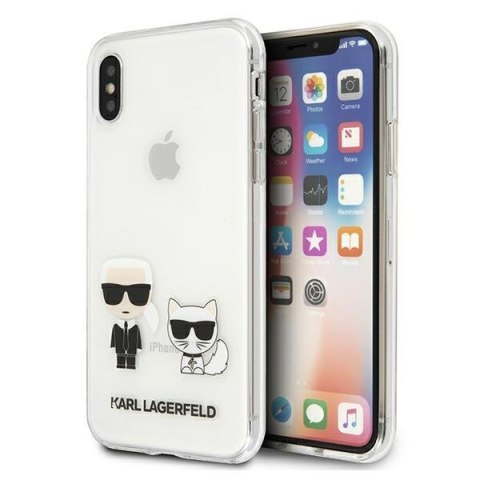 Karl Lagerfeld KLHCPXCKTR iPhone X/Xs hardcase Transparent Karl & Choupette