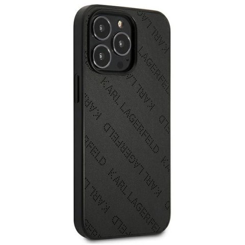 Karl Lagerfeld KLHCP13XPTLK iPhone 13 Pro Max 6,7" hardcase czarny/black Perforated Allover