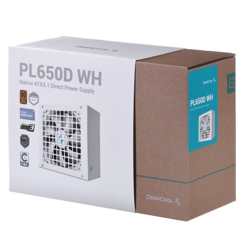 Zasilacz Deepcool PL650D WH  650W Bronze white