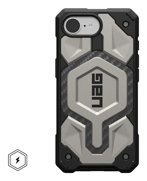Pokrowiec Urban Armor Gear tytan Apple iPhone 16e 15.5 cm (6.1")