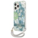 Guess GUHCP13XHFLSN iPhone 13 Pro Max 6,7" zielony/green hardcase Flower Strap