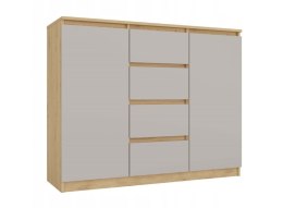 KOMODA 2 DRZWI 4 SZUFLADY ARTISAN/KASZMIR KOMPLET