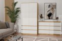 M6 MALWA KOMODA 120CM 6 SZUFLAD ART/BIEL KOMPLET