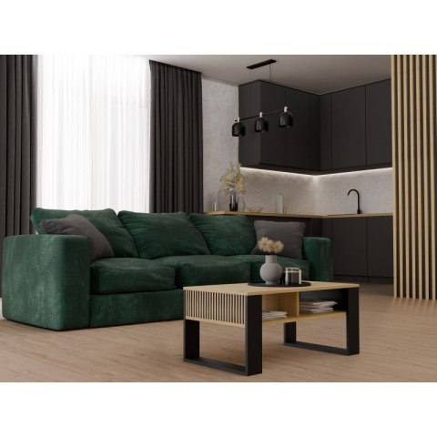 STOLIK KAWOWY MODERN 2P SLIM ARTISAN NOGA CZARNA