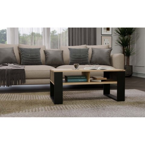 STOLIK KAWOWY MODERN 2P SLIM ARTISAN NOGA CZARNA