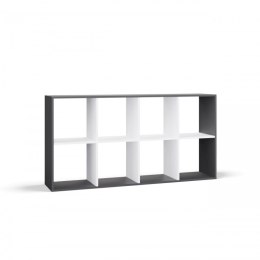 REGAŁ MALAX 2X4 ANTRACYT/BIEL