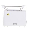 Adler | AD 3223 | Toaster | Power 750 W | Number of slots 2 | Housing material Plastic | White