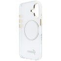 Etui Guess IML Script Metal MagSafe do iPhone 17 przezroczysty