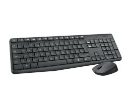 Logitech Klawiatura MK235 Wireless KBD+Mouse Grey CZ