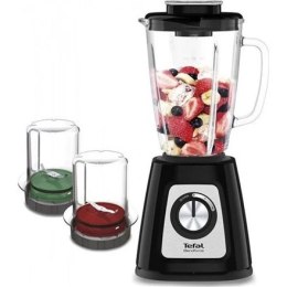 Blender TEFAL BL438831 BlendForce, stacjonarny, 800 W, szklany dzbanek 1.25 L, funkcja kruszenia lodu, czarny