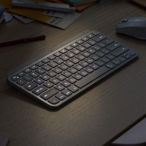 Logitech MX Keys Mini klawiatura RF Wireless + Bluetooth QWERTY Angielski Różowy