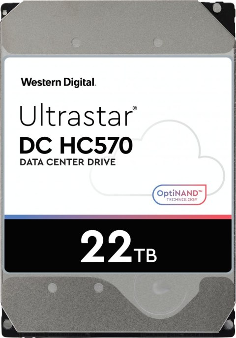 Dysk serwerowy HDD Western Digital Ultrastar DC HC570 WUH722222ALE6L4 (22 TB; 3.5"; SATA)