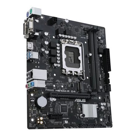 Asus | PRIME H610M-R D4-SI | Rodzina procesorów Intel | Gniazdo procesora LGA1700 | DDR4 DIMM | Gniazda pamięci 2 | Obsługiwane 