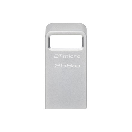 Kingston | USB 3.2 Flash Drive | DataTraveler micro | 256 GB | USB 3.2 | Silver