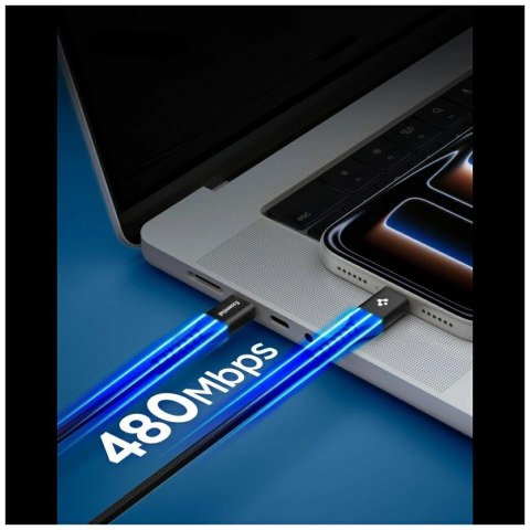 Kabel Spigen EB10010CCA Essential USB-C 100W 1m czarny