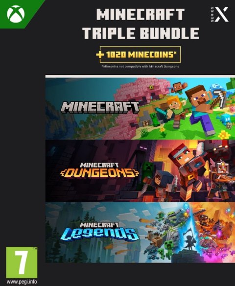 Gra ESD Minecraft Triple Bundle Xbox XXS ML