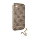 Guess GUHCI8GF4GBR iPhone 7/8/SE 2020 / SE 2022 brown/brązowy hard case 4G Charms Collection