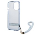 Guess GUHCP13LHTSGSB iPhone 13 Pro / 13 6,1" niebieski/blue hardcase Translucent Stap