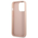 Guess GUHCP13LPSATPP iPhone 13 Pro / 13 6,1" różowy/pink hardcase SaffianoTriangle Logo Cardslot