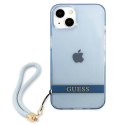 Guess GUHCP13MHTSGSB iPhone 13 6,1" niebieski/blue hardcase Translucent Stap