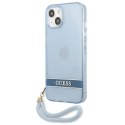 Guess GUHCP13SHTSGSB iPhone 13 mini 5,4" niebieski/blue hardcase Translucent Stap