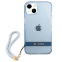 Guess GUHCP13SHTSGSB iPhone 13 mini 5,4" niebieski/blue hardcase Translucent Stap