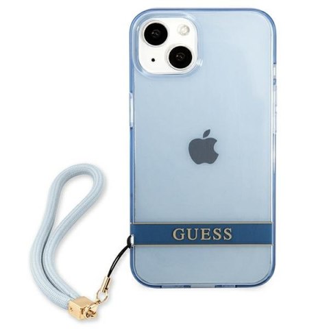 Guess GUHCP13SHTSGSB iPhone 13 mini 5,4" niebieski/blue hardcase Translucent Stap