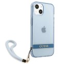 Guess GUHCP13SHTSGSB iPhone 13 mini 5,4" niebieski/blue hardcase Translucent Stap