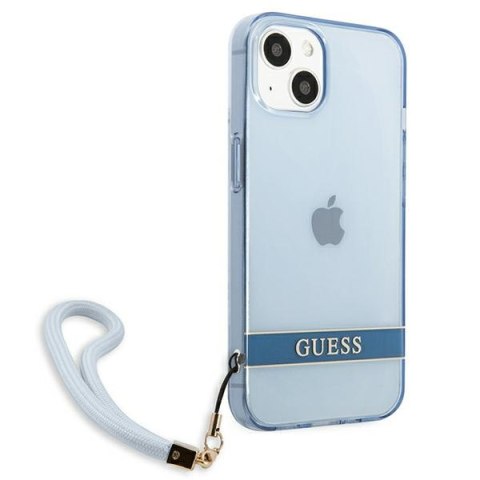 Guess GUHCP13SHTSGSB iPhone 13 mini 5,4" niebieski/blue hardcase Translucent Stap