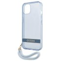 Guess GUHCP13SHTSGSB iPhone 13 mini 5,4" niebieski/blue hardcase Translucent Stap