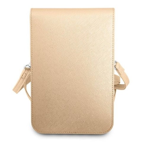 Guess Torebka GUWBSATMLG beżowy/beige Saffiano Triangle