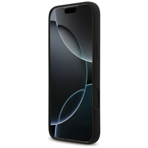 Etui Guess Silicone Big 4G Script do iPhone 17 Pro Max czarny