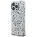 Etui Karl Lagerfeld IML Karl Script Pattern MagSafe do iPhone 16 Pro Max biały