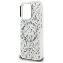 Etui Karl Lagerfeld IML Karl Script Pattern MagSafe do iPhone 16 Pro Max biały