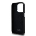 Etui Karl Lagerfeld Silicone Metal Script Logo do iPhone 15 Pro Max czarny