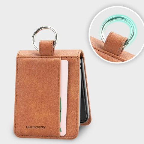 Etui Mercury Basic Diary do Samsung Galaxy Z Flip7 jasnobrązowy
