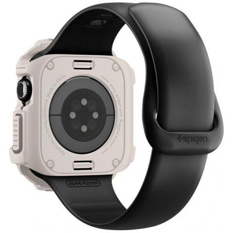 Etui Spigen Rugged Armor Pro do Apple Watch 10 / 11 42mm beżowy
