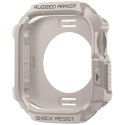 Etui Spigen Rugged Armor Pro do Apple Watch 10 / 11 42mm beżowy