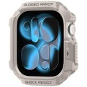 Etui Spigen Rugged Armor Pro do Apple Watch 10 / 11 42mm beżowy