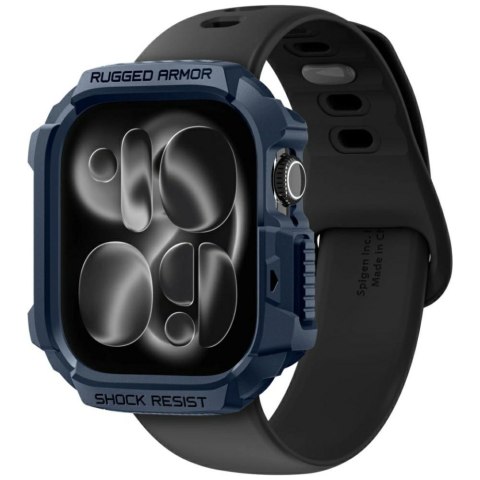 Etui Spigen Rugged Armor V2 do Apple Watch 10 / 11 42mm granatowy