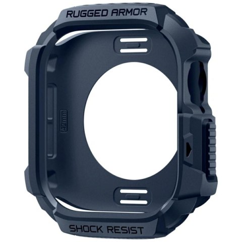 Etui Spigen Rugged Armor V2 do Apple Watch 10 / 11 42mm granatowy