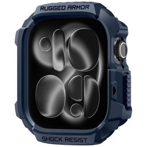 Etui Spigen Rugged Armor V2 do Apple Watch 10 / 11 42mm granatowy