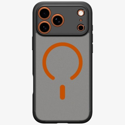 Etui Spigen Ultra Hybrid Mag MagSafe do iPhone 17 Pro Max czarno-pomarańczowy