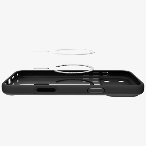 Etui Spigen Ultra Hybrid Mag MagSafe do iPhone 17 Pro Max czarno-pomarańczowy