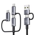 USAMS Kabel 6w1 Fast charging 240W 2m Data Cable Digital dispay Aluminium Alloy Seria Sufeng (SJ738)