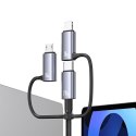 USAMS Kabel 6w1 Fast charging 240W 2m Data Cable Digital dispay Aluminium Alloy Seria Sufeng (SJ738)